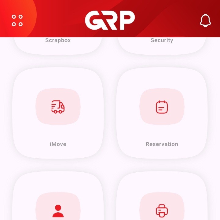 Screenshot of web app